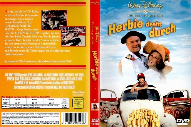 Herbie dreht durch german dvd cover