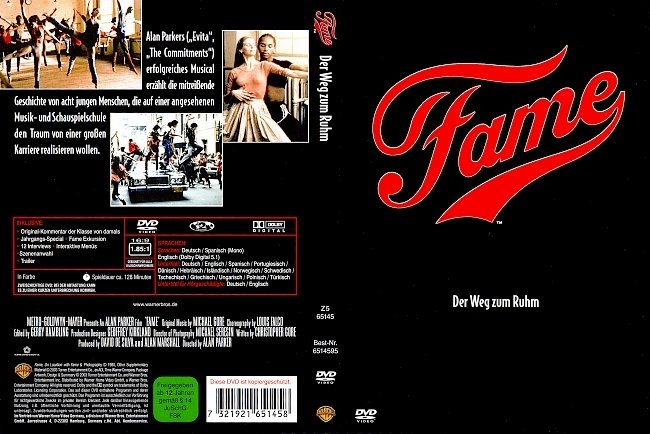 Fame Free DVD Cover deutsch