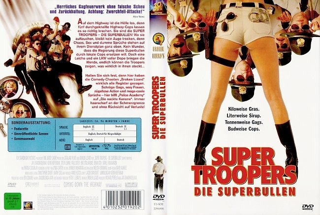 Super Troopers Die Superbullen german dvd cover