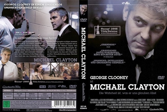 Michael Clayton german dvd cover