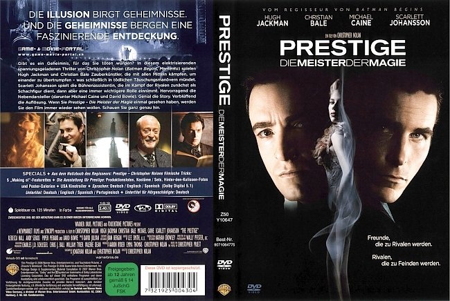 Prestige Die Meister der Magie german dvd cover
