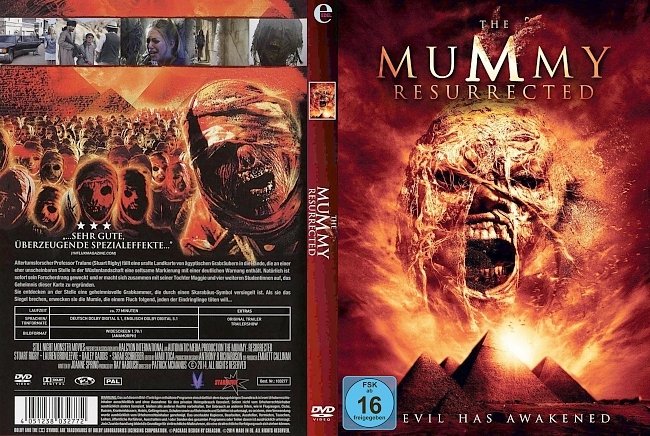The Mummy Resurrected german dvd cover