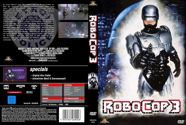 Robocop 3 german dvd cover