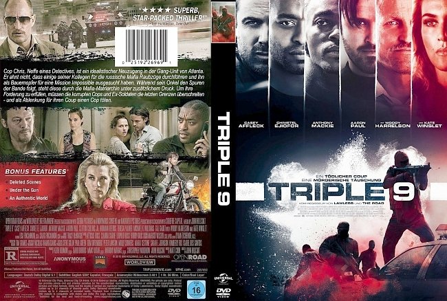 Triple 9 german dvd cover | German DVD Covers
