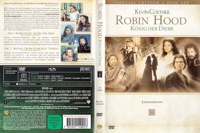Robin Hood Koenig der Diebe german dvd cover