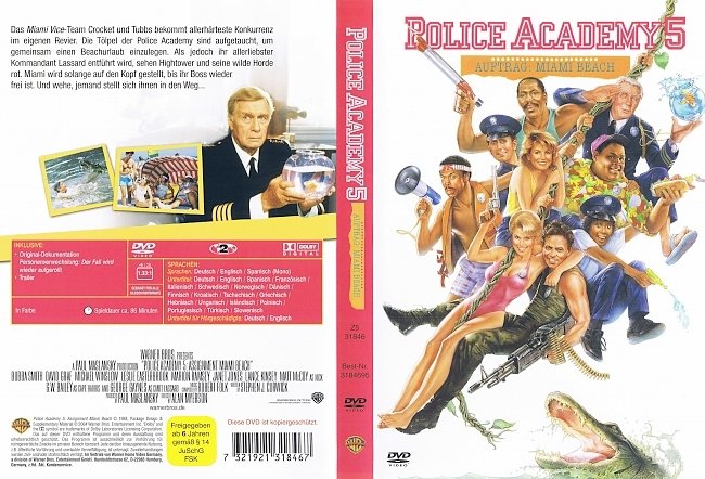 Police Academy 5 german dvd cover