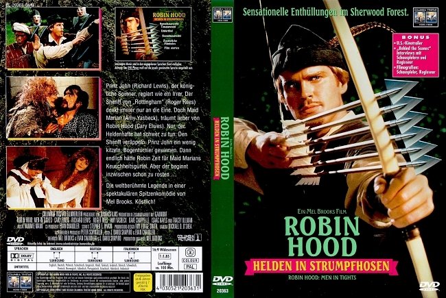 Robin Hood Helden in Strumpfhosen german dvd cover