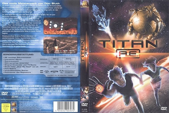 Titan AE dvd cover german