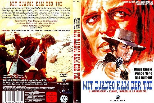 Mit Django kam der Tod Franco Nero Klaus Kinski german dvd cover