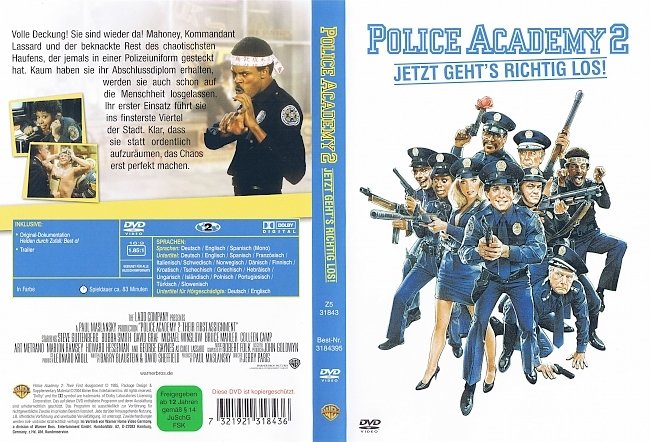 Police Academy 2 german dvd cover