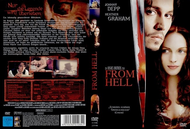 From Hell Free DVD Cover deutsch
