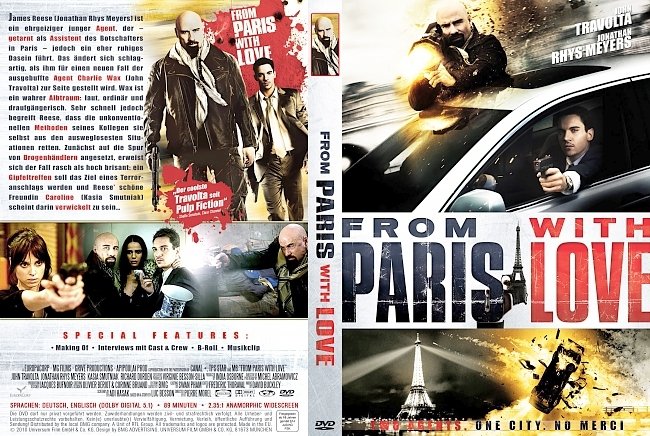 From Paris With Love Free DVD Cover deutsch