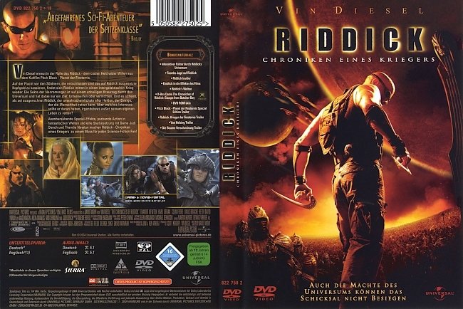 Riddick Chroniken eines Kriegers 2 german dvd cover