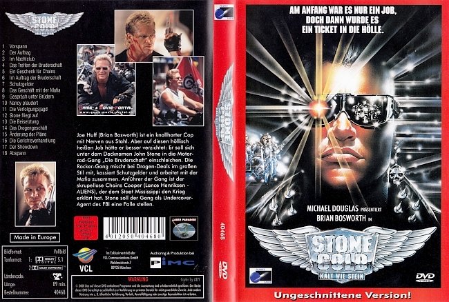 Stone Cold Kalt wie Stein german dvd cover