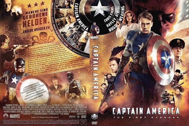 Captain America The First Avenger free DVD Covers german