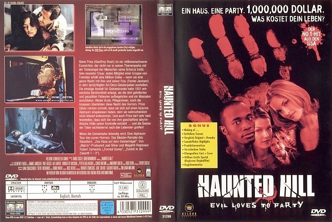 Haunted Hill german dvd cover
