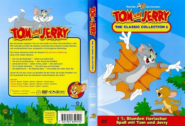 Tom und Jerry The Classic Collection 5 german dvd cover