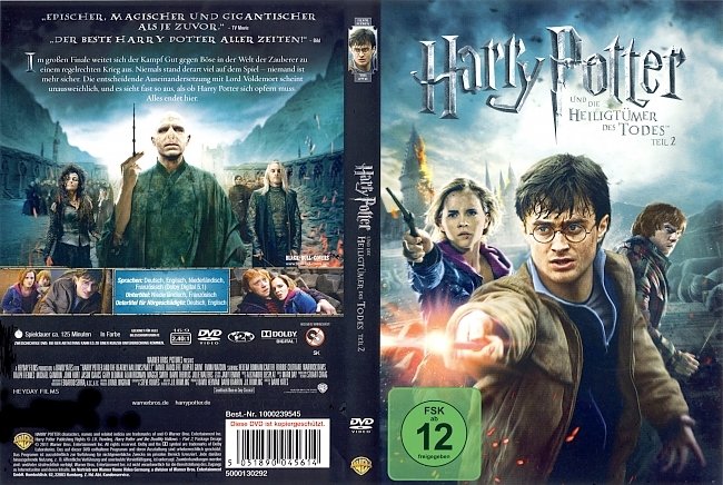 Harry Potter und die Heiligtumer des Todes Teil 2 DVD Deutsch dvd cover german