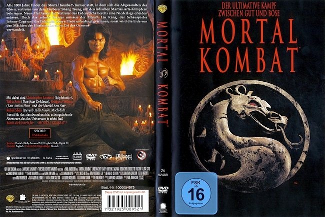 Mortal Kombat german dvd cover