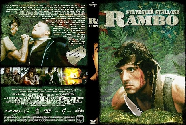 Rambo 1 First Blood german dvd cover