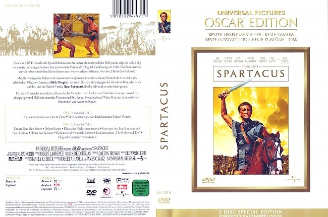 Spartacus german dvd cover