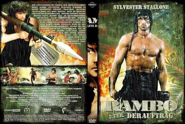 Rambo 2 Der Auftrag german dvd cover