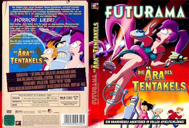 Futurama Die Ara des Tentakels.JPG Free DVD Cover deutsch