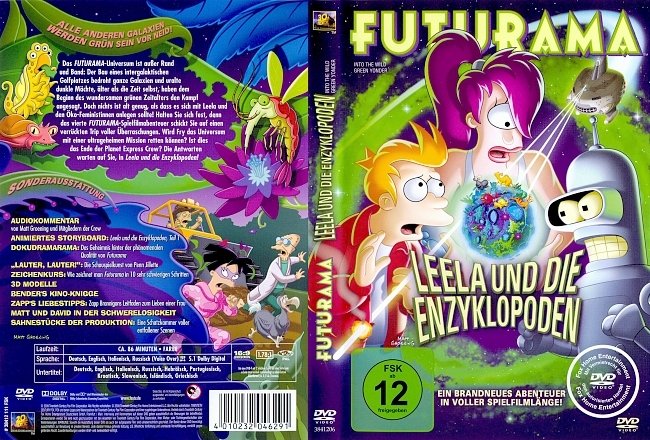 Futurama Leela und die Enzyklopoden Free DVD Cover deutsch