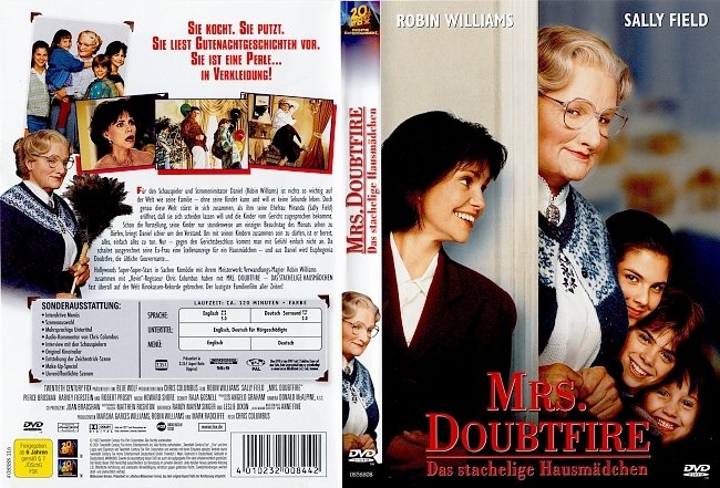 Mrs Doubtfire german dvd cover