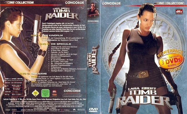 Tomb Raider Lara Croft german dvd cover