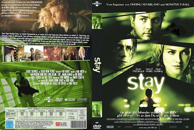 Stay german dvd cover