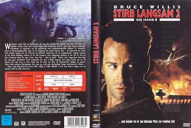 Stirb Langsam 2 Die Harder german dvd cover