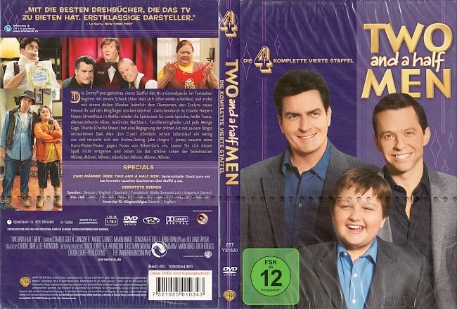 Two And A Half Men Staffel 4 Season 4 Deutsch Cover German DVD S04 Mein cooler Onkel Charlie german dvd cover