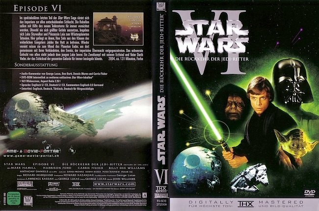 Star Wars Episode 6 Die Rueckkehr der Jedi Ritter dvd cover german