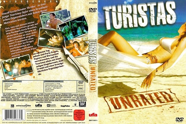 Turistas Unrated german dvd cover