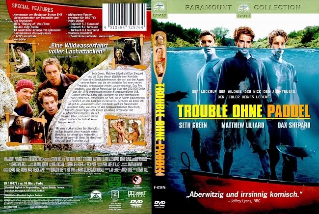 Trouble ohne Paddel german dvd cover