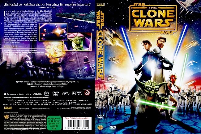 Star Wars The Clone Wars german dvd cover