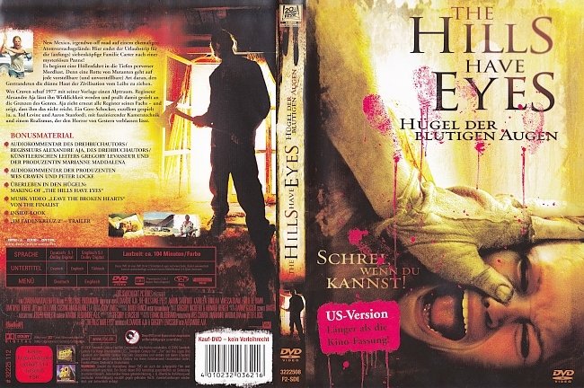 The Hills Have Eyes 1 Huegel der blutigen Augen german dvd cover