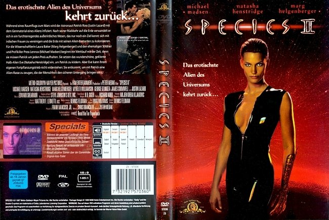 Species 2 german dvd cover