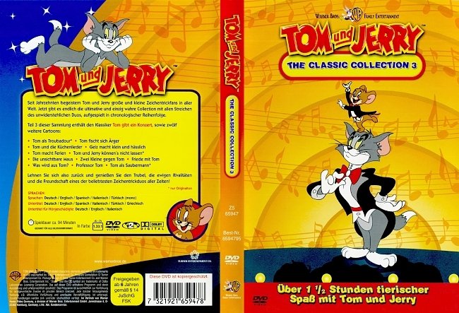 Tom und Jerry The Classic Collection 3 german dvd cover