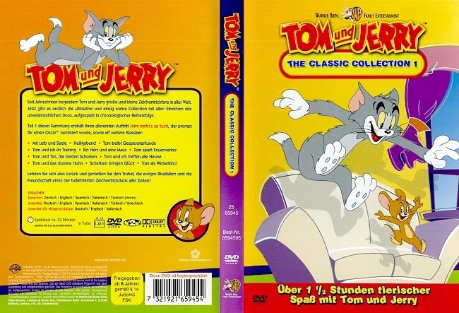 Tom und Jerry The Classic Collection 1 german dvd cover
