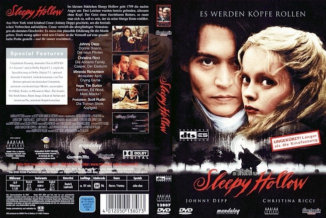 Sleepy Hollow german dvd cover