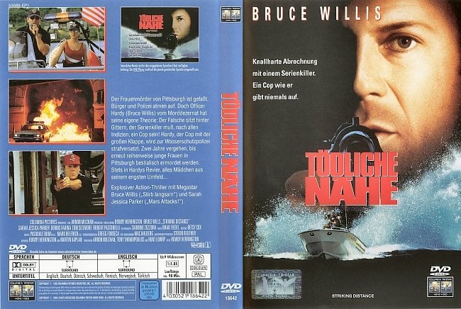 Toedliche Naehe Bruce Willis german dvd cover