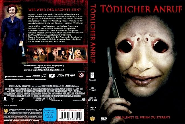 Todlicher Anruf german dvd cover