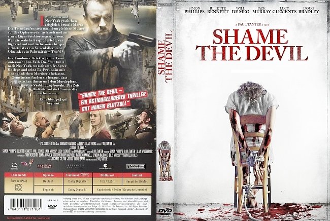 Shame the Devil german dvd cover