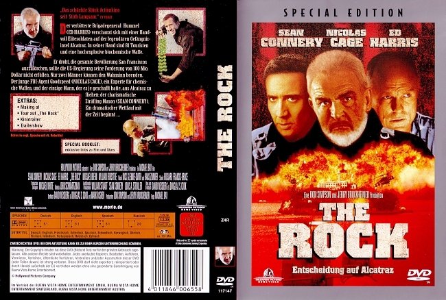 The Rock Entscheidung auf Alcatraz german dvd cover