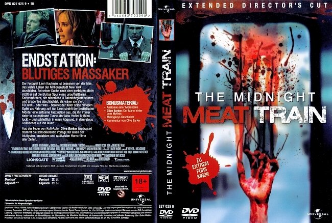 The Midnight Meat Train german dvd cover