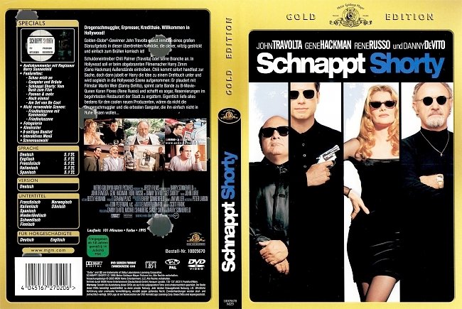Schnappt Shorty Get Shorty John Travolta dvd cover german