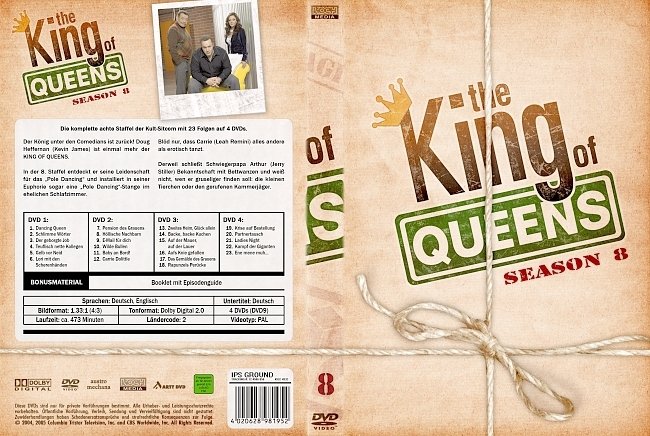 The King of Queens Staffel 8 german dvd cover