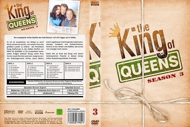 The King of Queens Staffel 3 german dvd cover